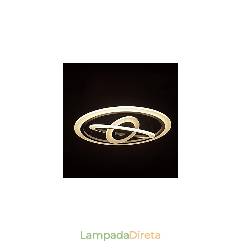 Luminária pendente acrílica moderna contemporânea de 75 watts