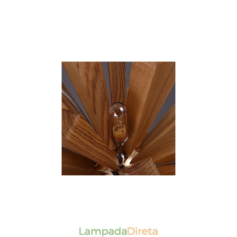 Luzes Pendentes Country Madeira Bambu