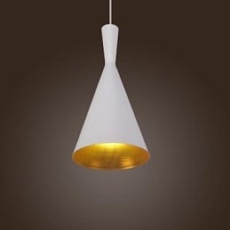 Luminária pendente de metal com pintura retrô country contemporânea moderna