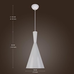 Luminária pendente de metal com pintura retrô country contemporânea moderna