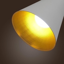 Luminária pendente de metal com pintura retrô country contemporânea moderna