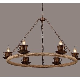 Lustre de corda de vento da indústria cerâmica Lustre RetroLron Simples