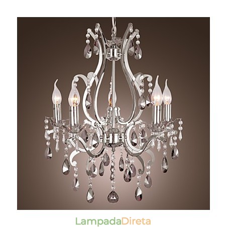 Lustre cromado clássico tradicional Lustre cromado clássico tradicional