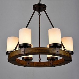 Lustre de madeira antigo vintage