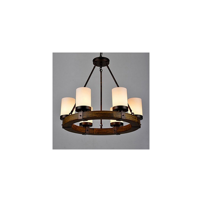 Lustre de madeira antigo vintage