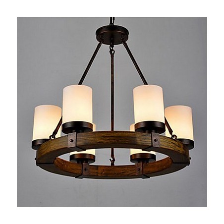 Lustre de madeira antigo vintage Lustre de madeira antigo vintage
