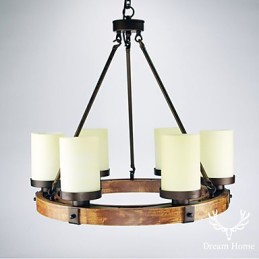 Lustre de madeira antigo vintage