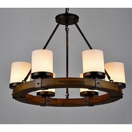 Lustre de madeira antigo vintage