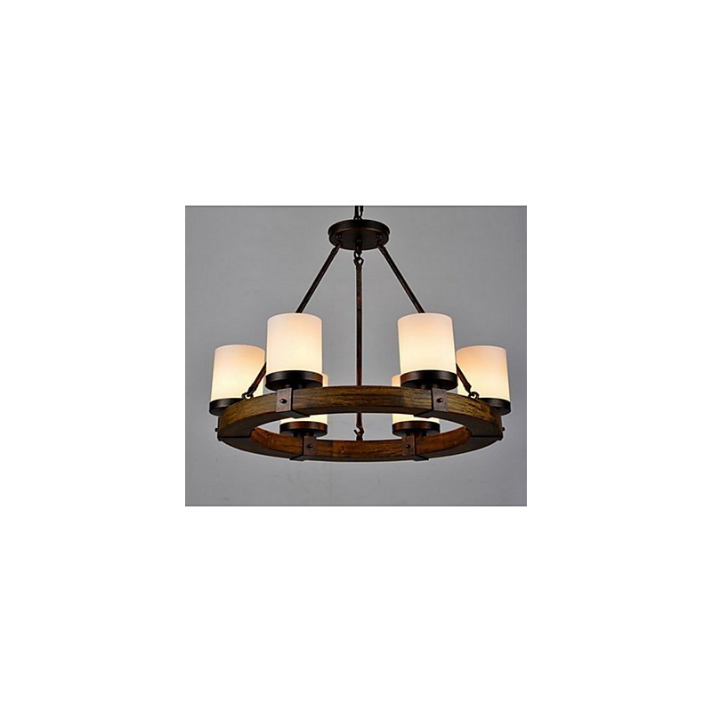 Lustre de madeira antigo vintage