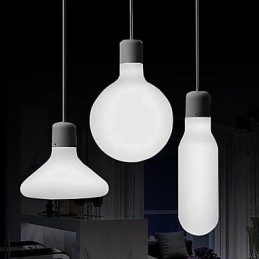 Luminárias pendentes modernas contemporâneas de metal