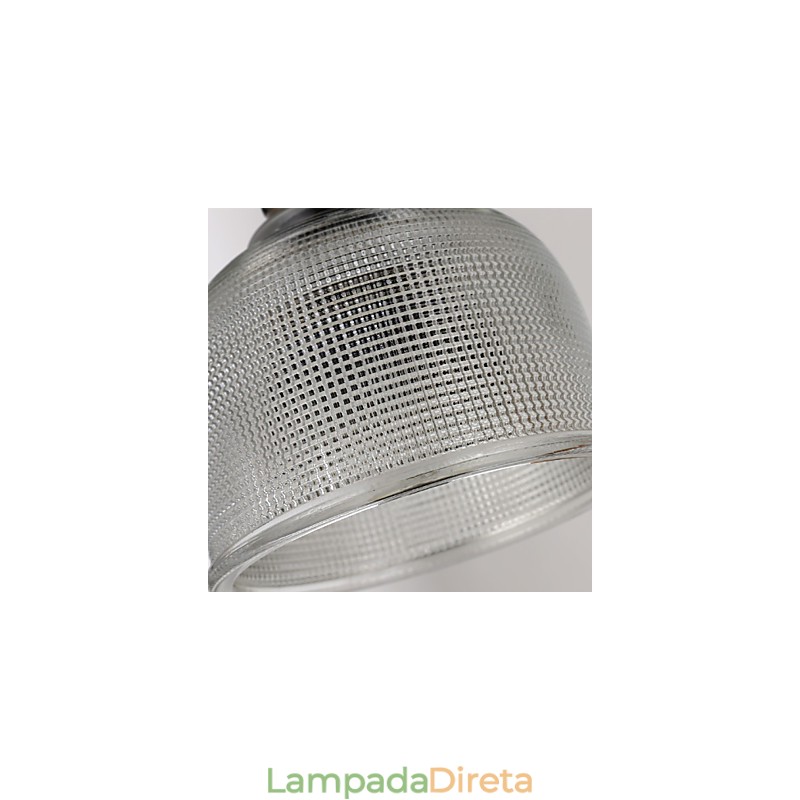 Lustre nórdico pequeno de vitral restaurando formas antigas