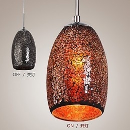 Luminária pendente de metal com pintura vintage clássica tradicional