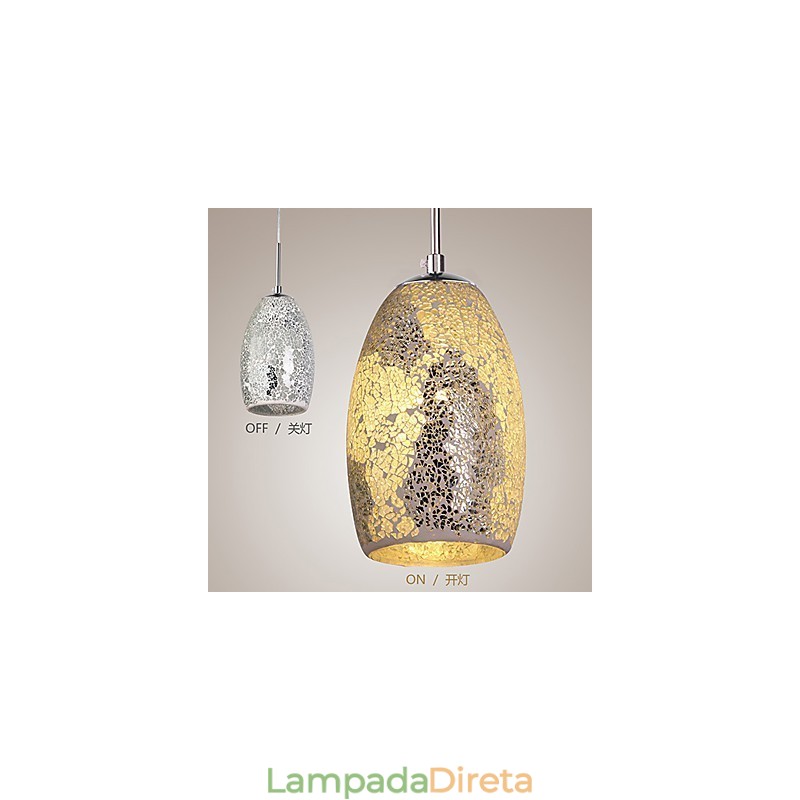 Luminária pendente de metal com pintura vintage clássica tradicional