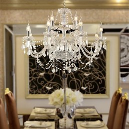 Lustre de vidro galvanizado de cristal rústico Lodge