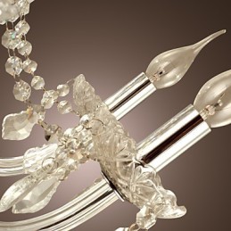 Lustre de vidro galvanizado de cristal rústico Lodge