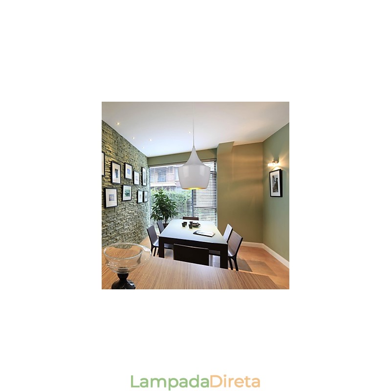 Luminária pendente de metal com pintura retrô country contemporânea moderna