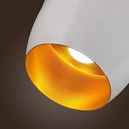 Luminária pendente de metal com pintura retrô country contemporânea moderna