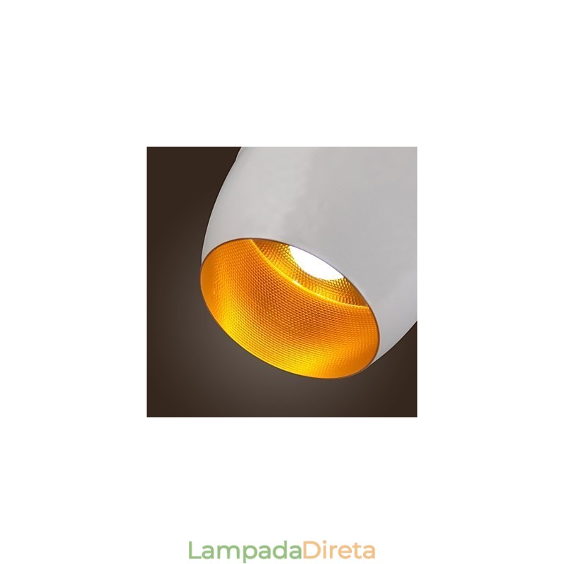 Luminária pendente de metal com pintura retrô country contemporânea moderna