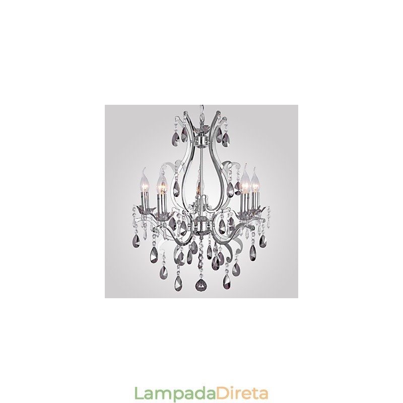 Lustre cromado clássico tradicional