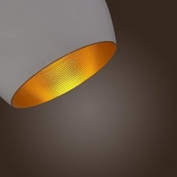 Luminária pendente de metal com pintura retrô country contemporânea moderna