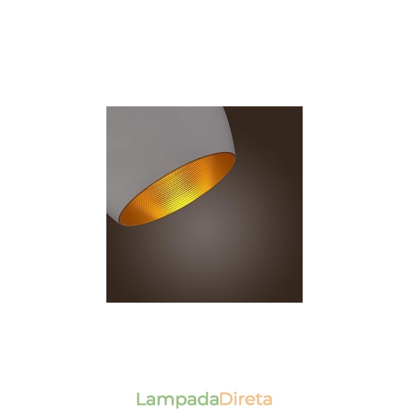 Luminária pendente de metal com pintura retrô country contemporânea moderna
