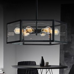 Luminárias pendentes estilo mini retrô garagem metal