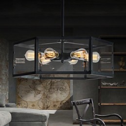 Luminárias pendentes estilo mini retrô garagem metal