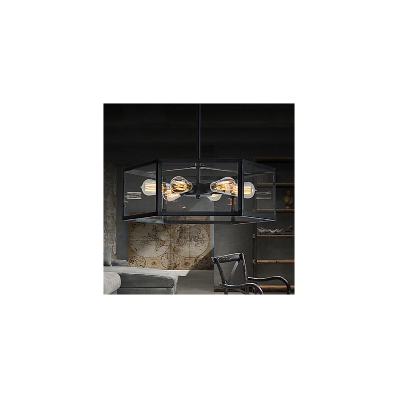 Luminárias pendentes estilo mini retrô garagem metal