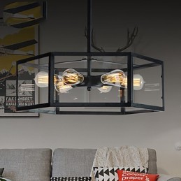 Luminárias pendentes estilo mini retrô garagem metal