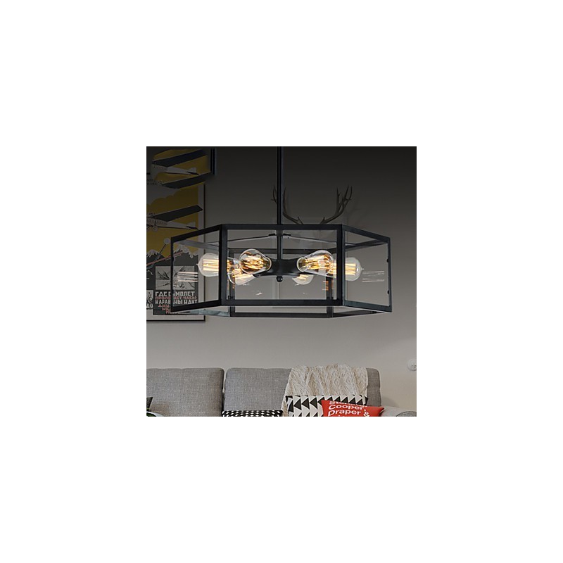 Luminárias pendentes estilo mini retrô garagem metal