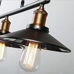 Luminárias pendentes Vintage 3 luzes ST64 Lâmpadas incluídas Sistema Up and Down