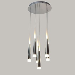 Luminárias pendentes modernas contemporâneas de metal