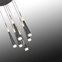 Luminárias pendentes modernas contemporâneas de metal