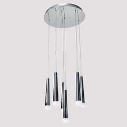 Luminárias pendentes modernas contemporâneas de metal