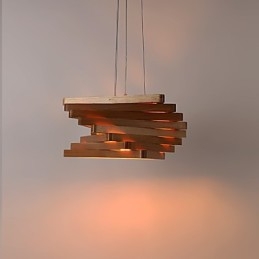 1Pendente de luz tradicional clássico estilo country mini pintura madeira bambu