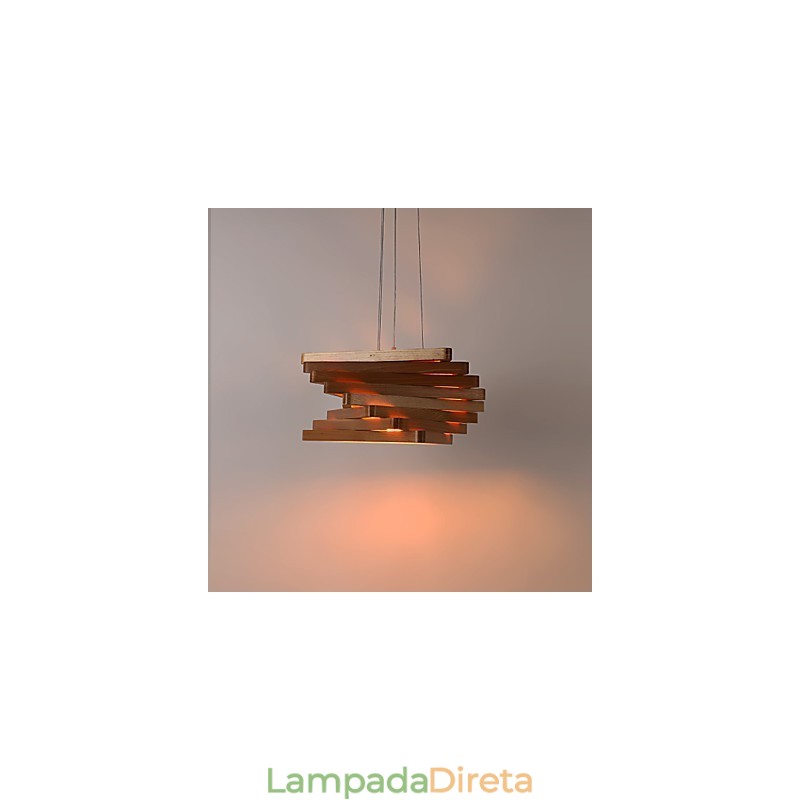 1Pendente de luz tradicional clássico estilo country mini pintura madeira bambu