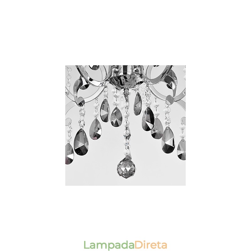 Lustre cromado clássico tradicional