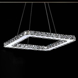 Lustre moderno contemporâneo de cristal galvanizado em metal