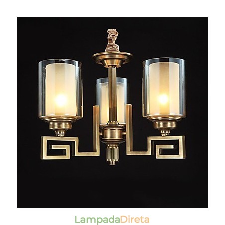 Lâmpada de estilo chinês Lâmpada de cobre Lâmpada de cobre Lâmpada de estilo chinês Lâmpada de cobre Lâmpada de cobre