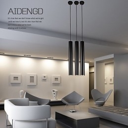 Luminárias pendentes modernas contemporâneas de metal