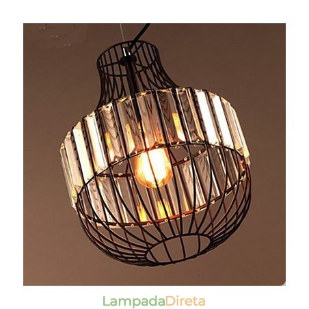 Pingente de cristal de design de moda da Itália