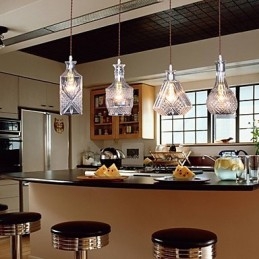 40W*4 Moderno Contemporâneo Tradicional Clássico Vintage Ilha Metal Pendente Luz