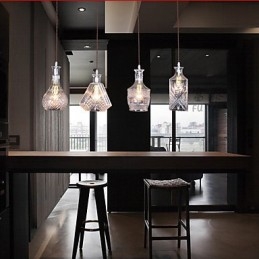 40W*4 Moderno Contemporâneo Tradicional Clássico Vintage Ilha Metal Pendente Luz