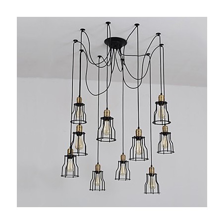 Vintage Edison Múltiplo Ajustável DIY Lâmpada de Teto Luz Pingente Iluminação Lustre Moderno Chique Industrial Jantar Vintage Edison Múltiplo Ajustável DIY Lâmpada de Teto Luz Pingente Iluminação Lustre Moderno Chique Industrial Jantar
