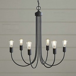Lustre de metal com pintura country