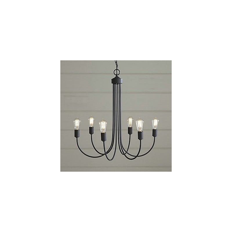 Lustre de metal com pintura country