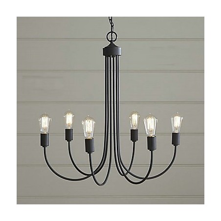 Lustre de metal com pintura country Lustre de metal com pintura country