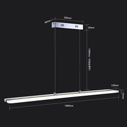 Luminárias de lustre pendente de acrílico com