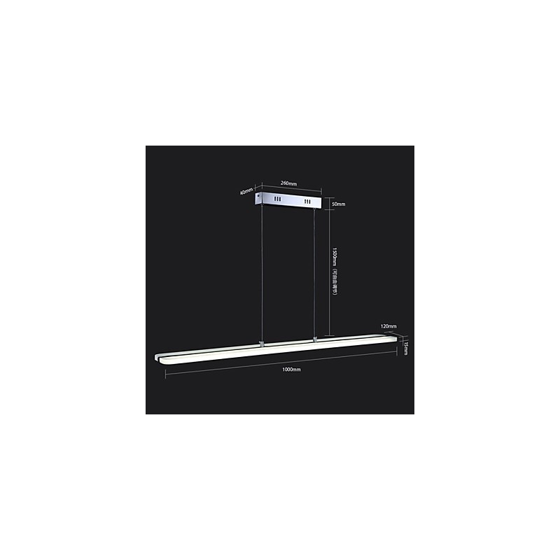 Luminárias de lustre pendente de acrílico com