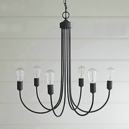 Lustre de metal com pintura country